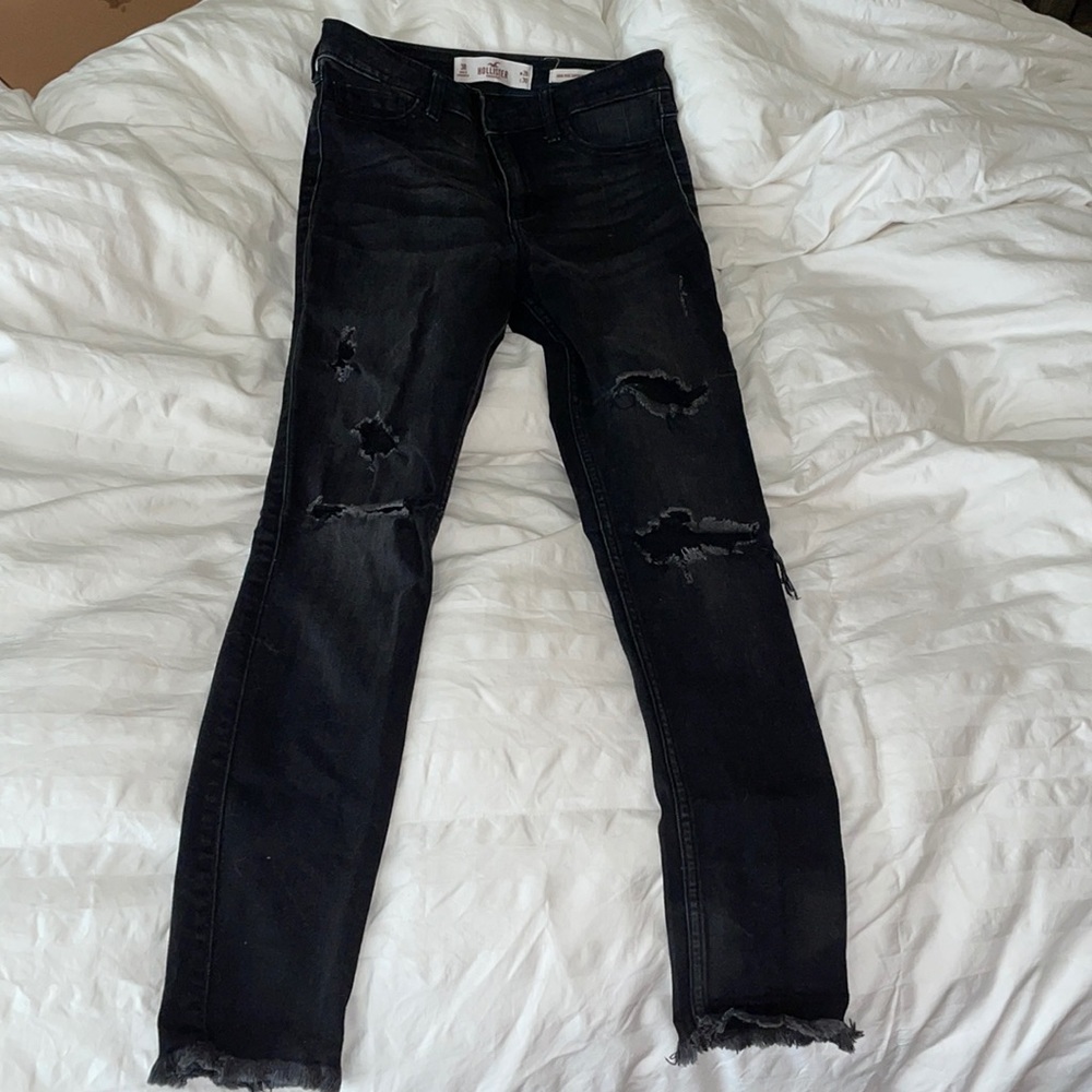 Hollister skinny black jeans